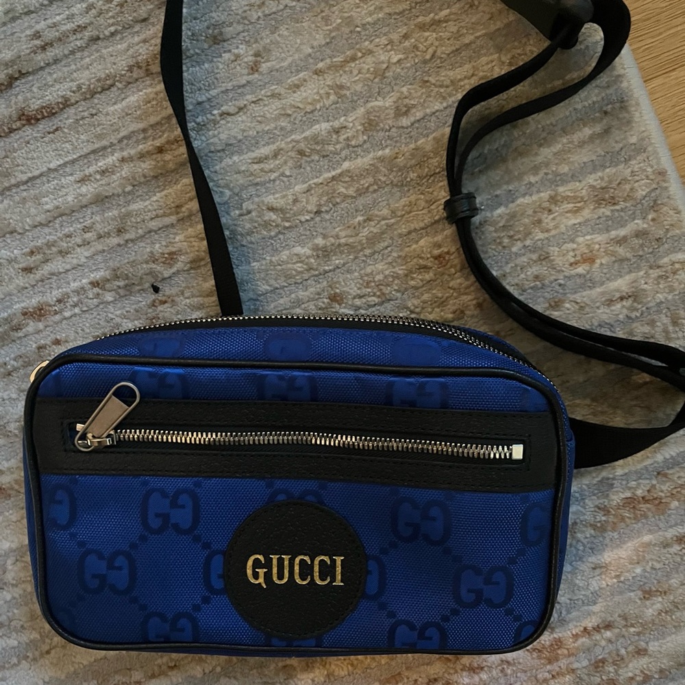Gucci Black and Blue Belt Bag